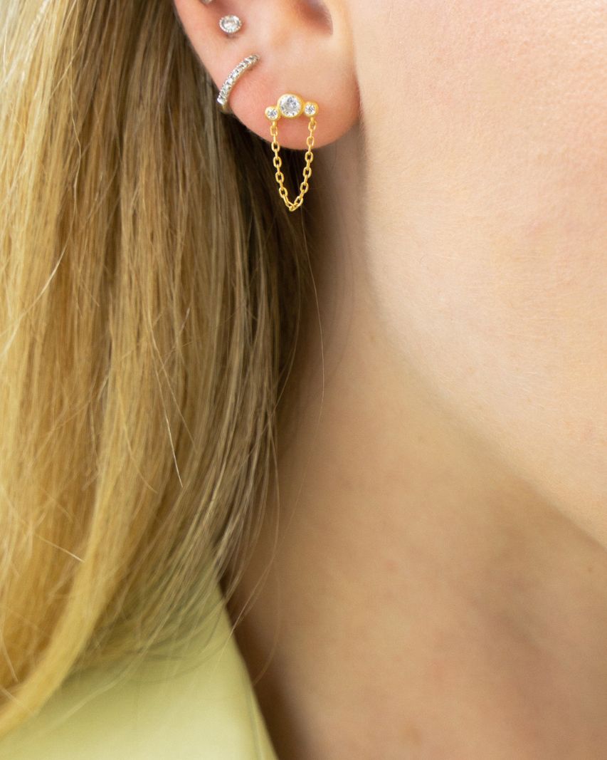 Dainty Chain Earring