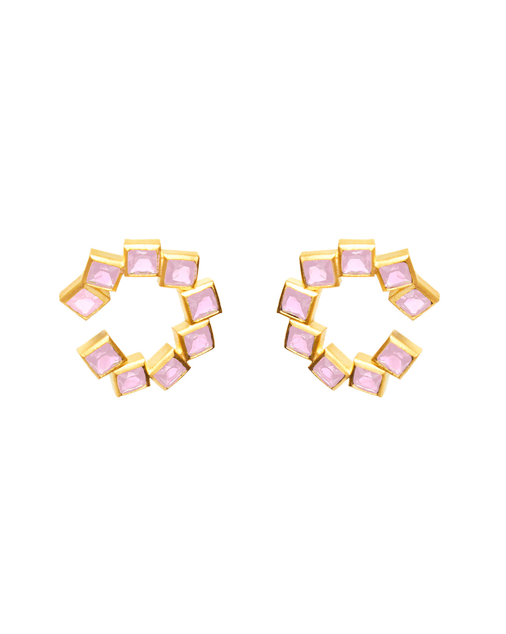 Block Earring Gold