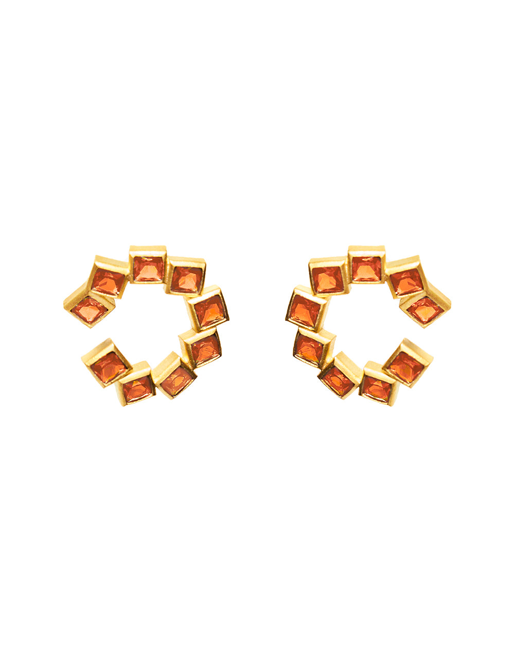 Block Earring Gold