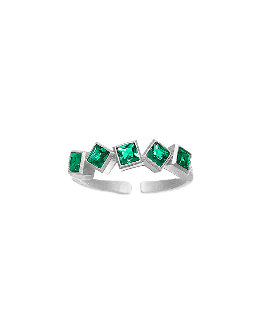 Block Ring Silver