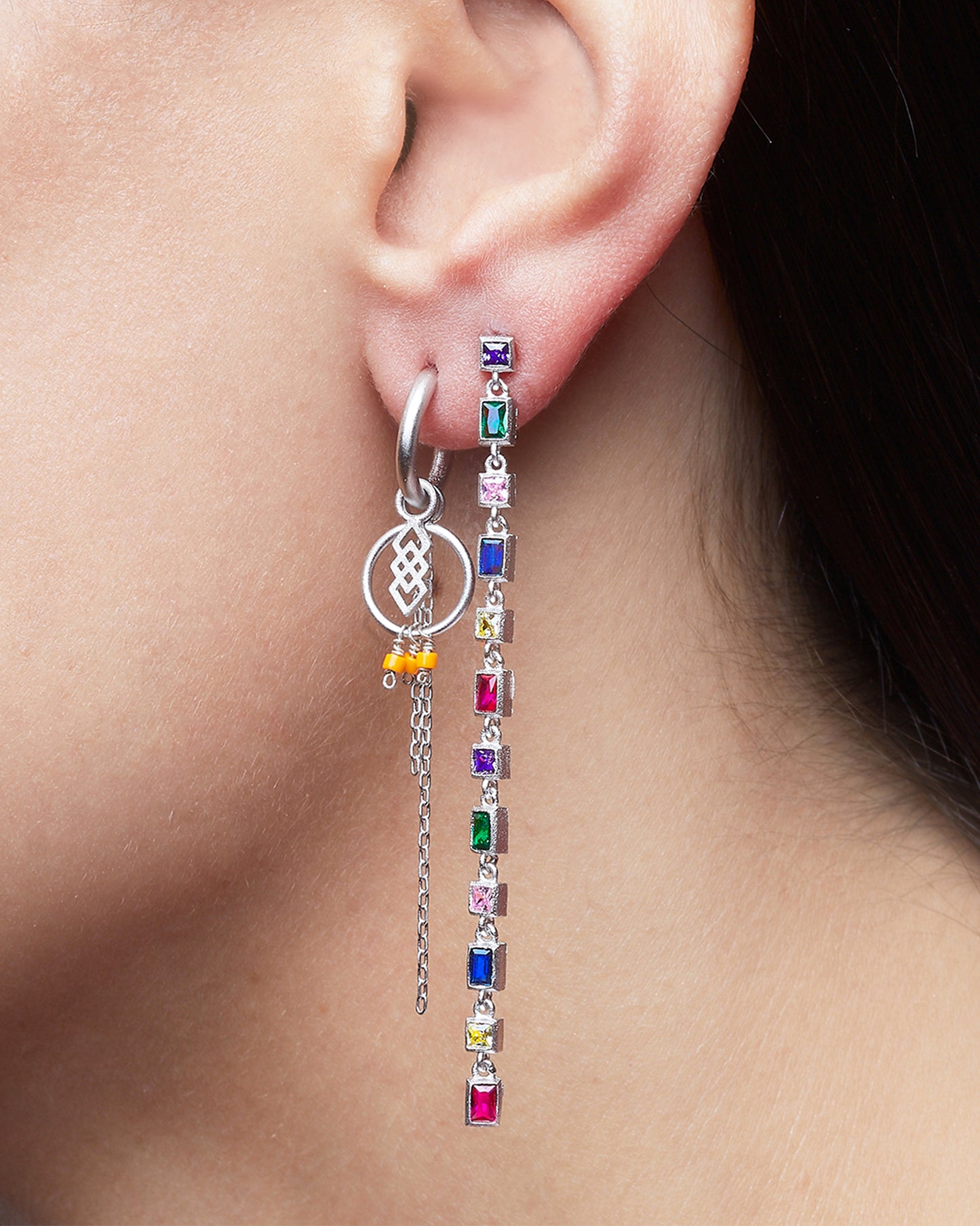 Silver Beat Charm gold