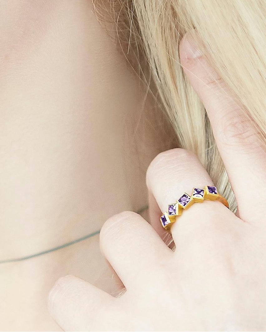 Block Ring Gold