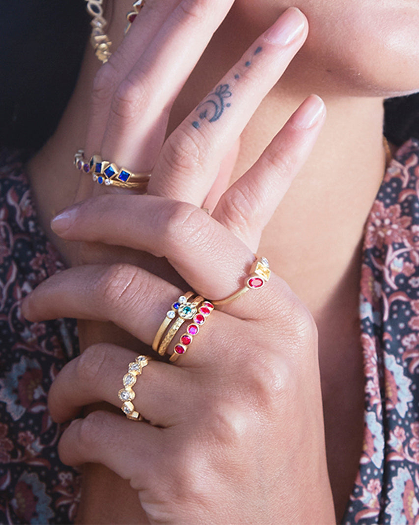 Blue Palette Ring