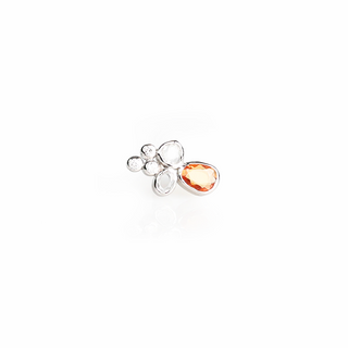 Piercing con  Zafiro (.41 ct) y diamante (.03 ct)