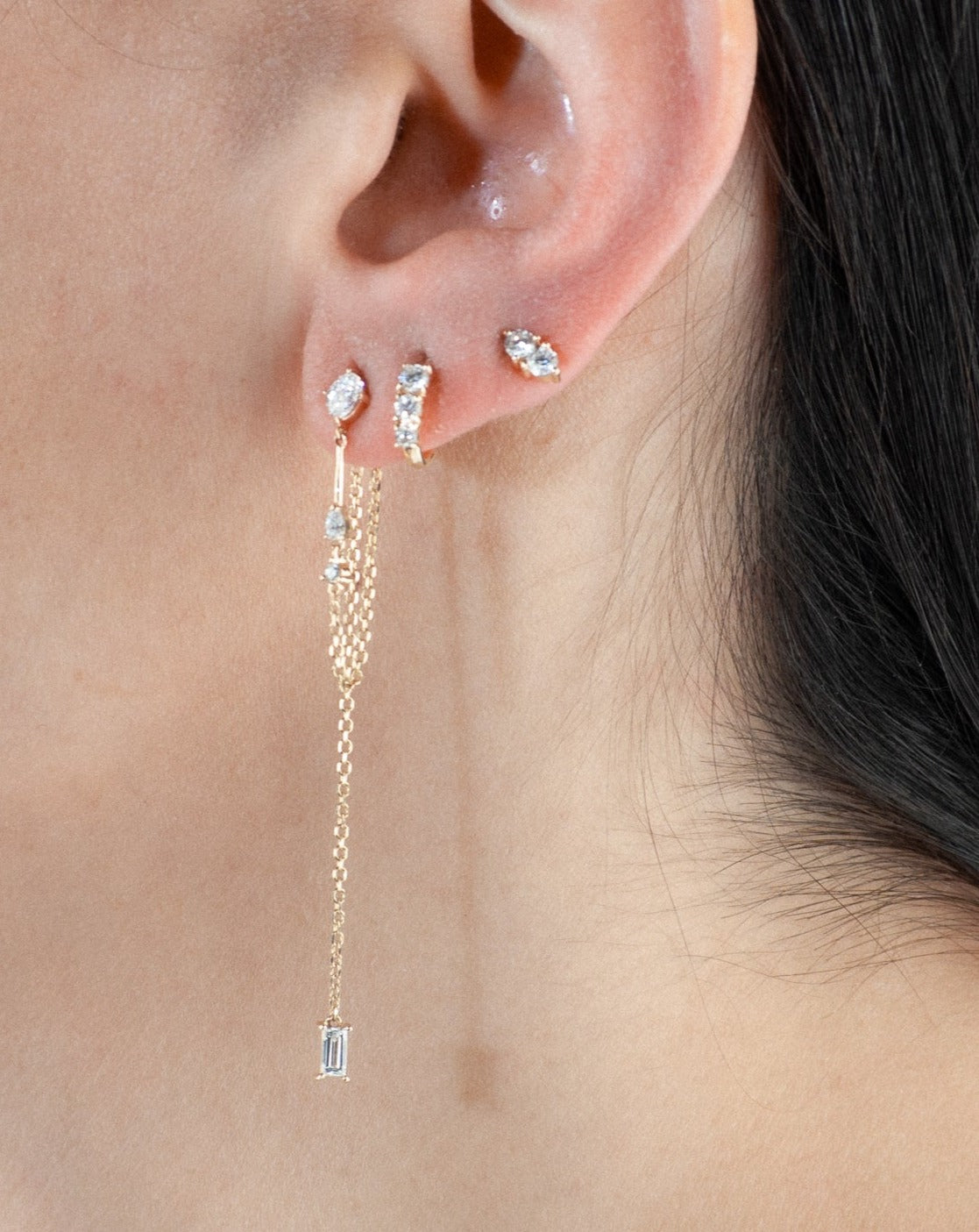 Double stud diamond