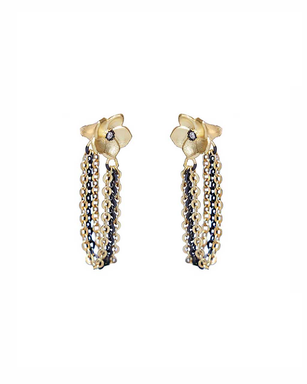 Chain Rose Earring