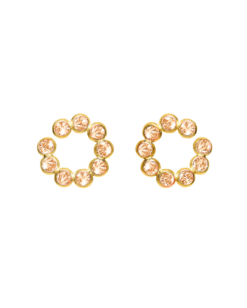Amber Circles Earring