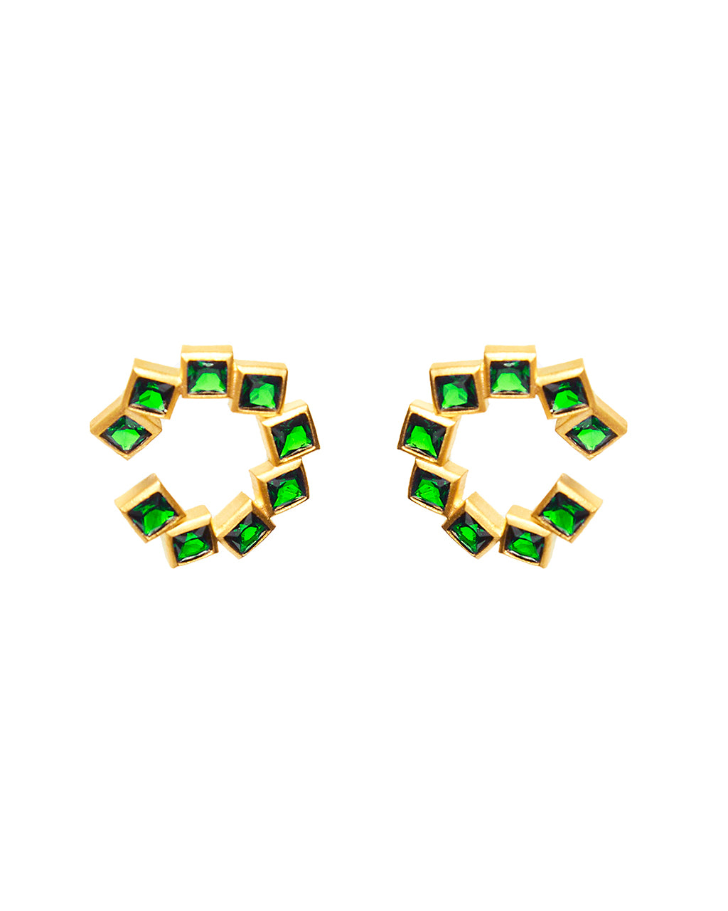 Block Earring Gold