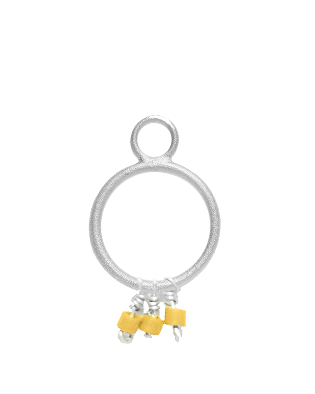 Silver Beat Charm gold