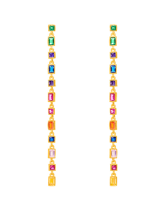 Flat rainbow Earring