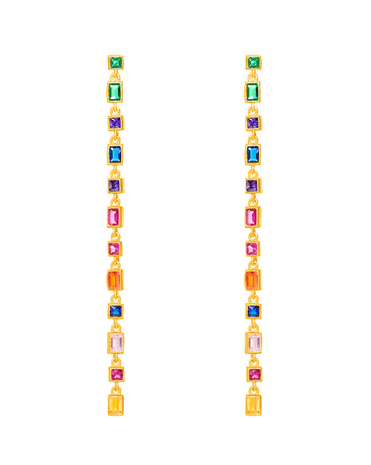 Flat rainbow Earring