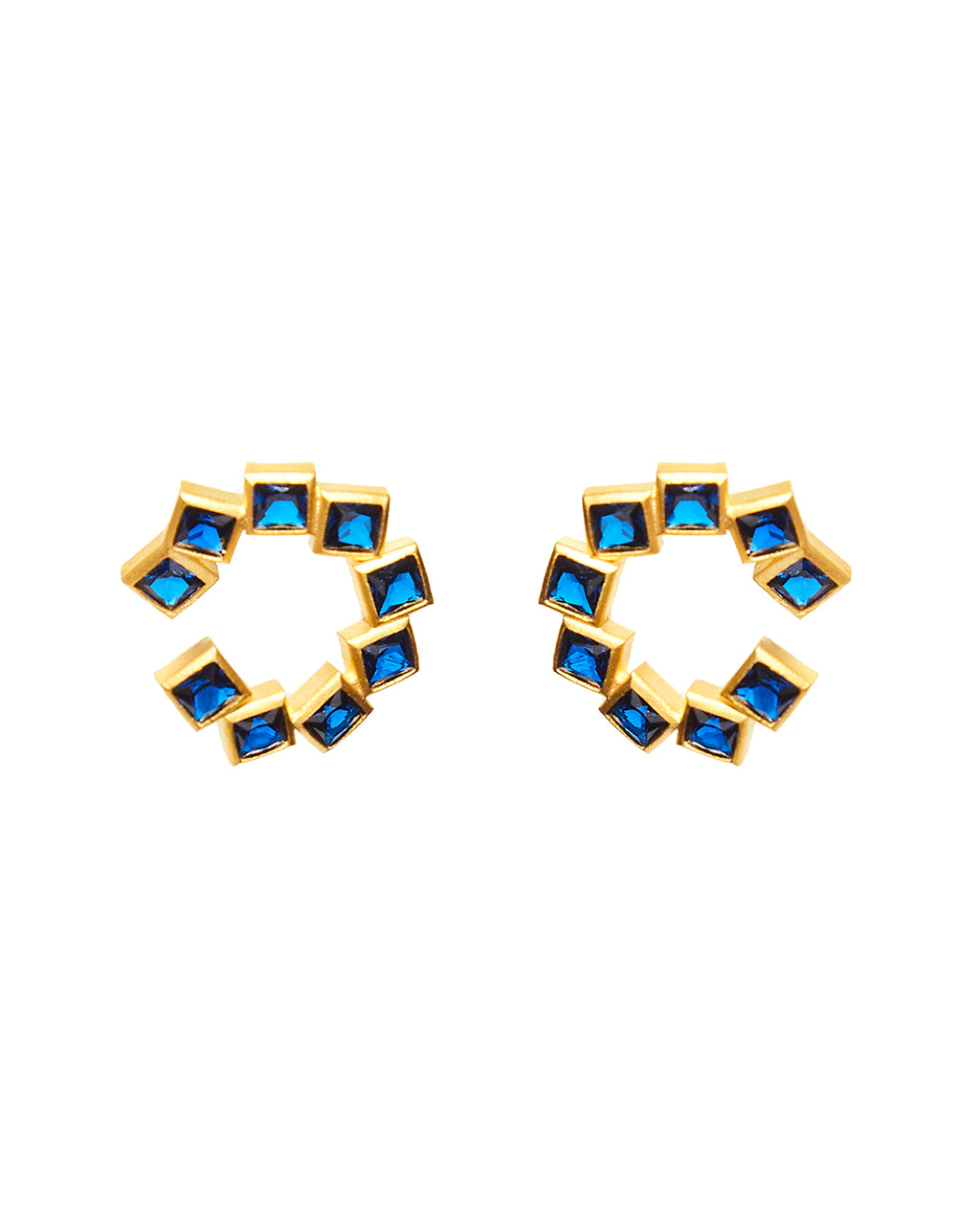 Block Earring Gold