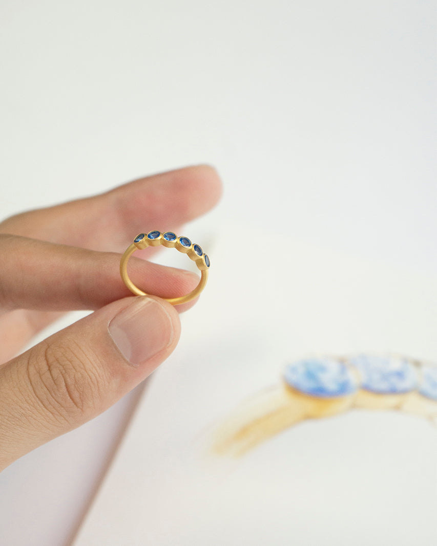 Anillo Blue Circles