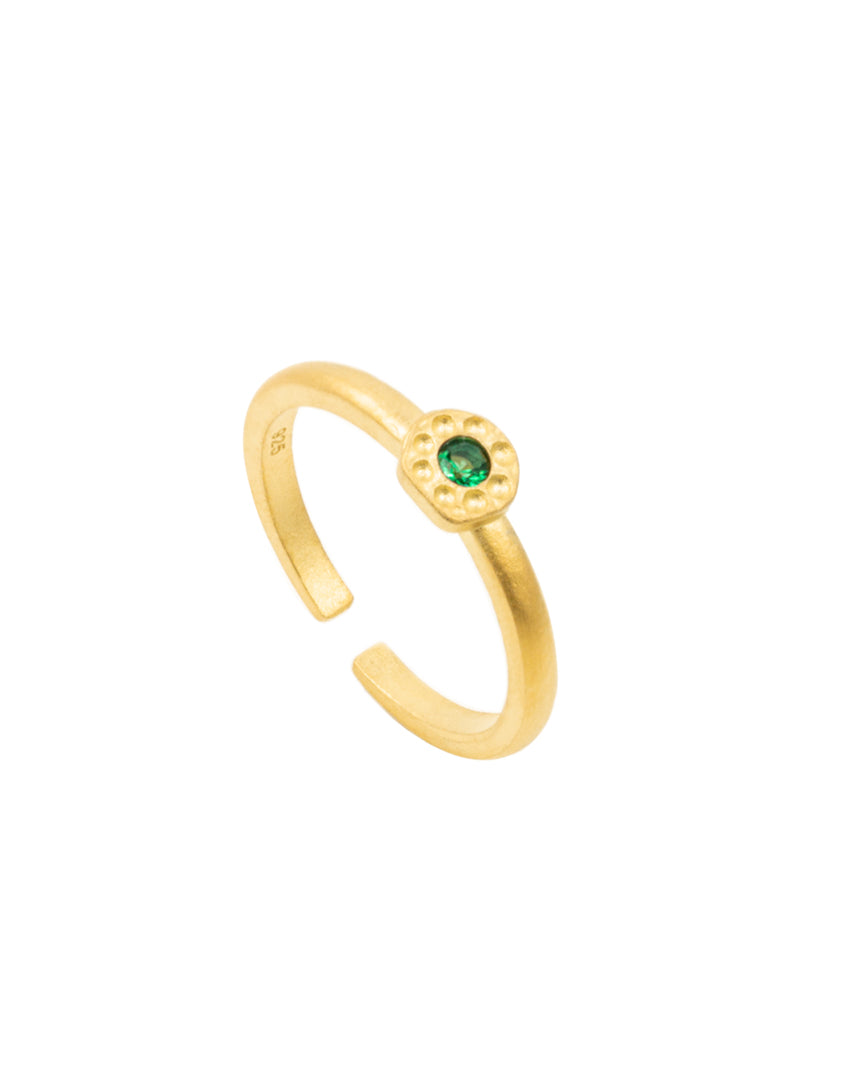 Anillo de paleta verde